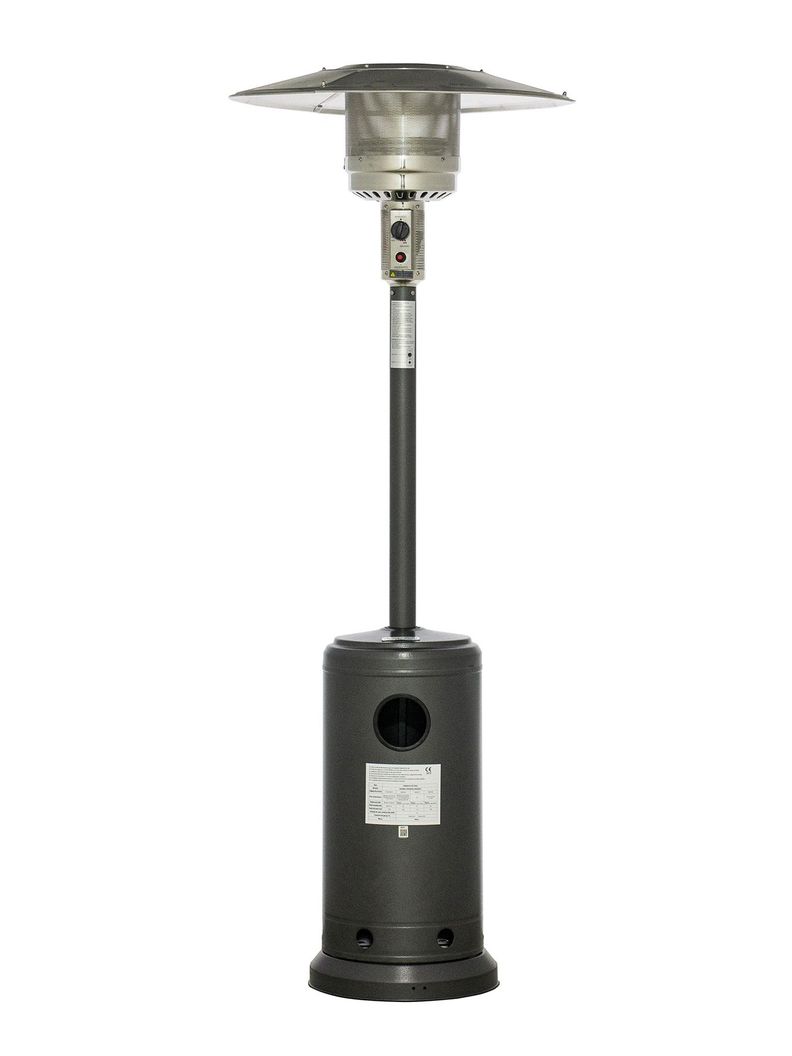 Estufa Calefactor Exterior Silver Para Patio Terraza Relan-0