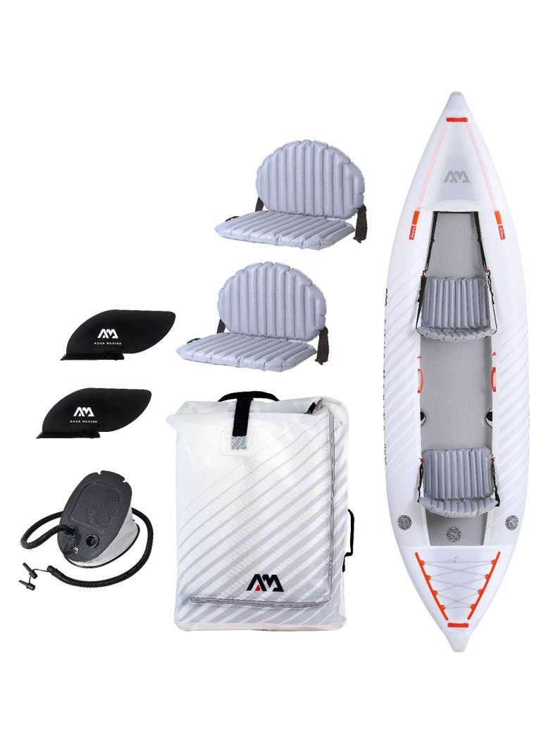 Kayak Inflable Ultraliviano Aqua Marina Halve Single/Doble-0