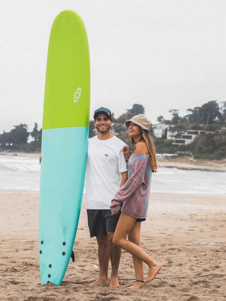 Softboard Kano / Tabla De Surf / 9 Pies + Leash Y Quillas-1