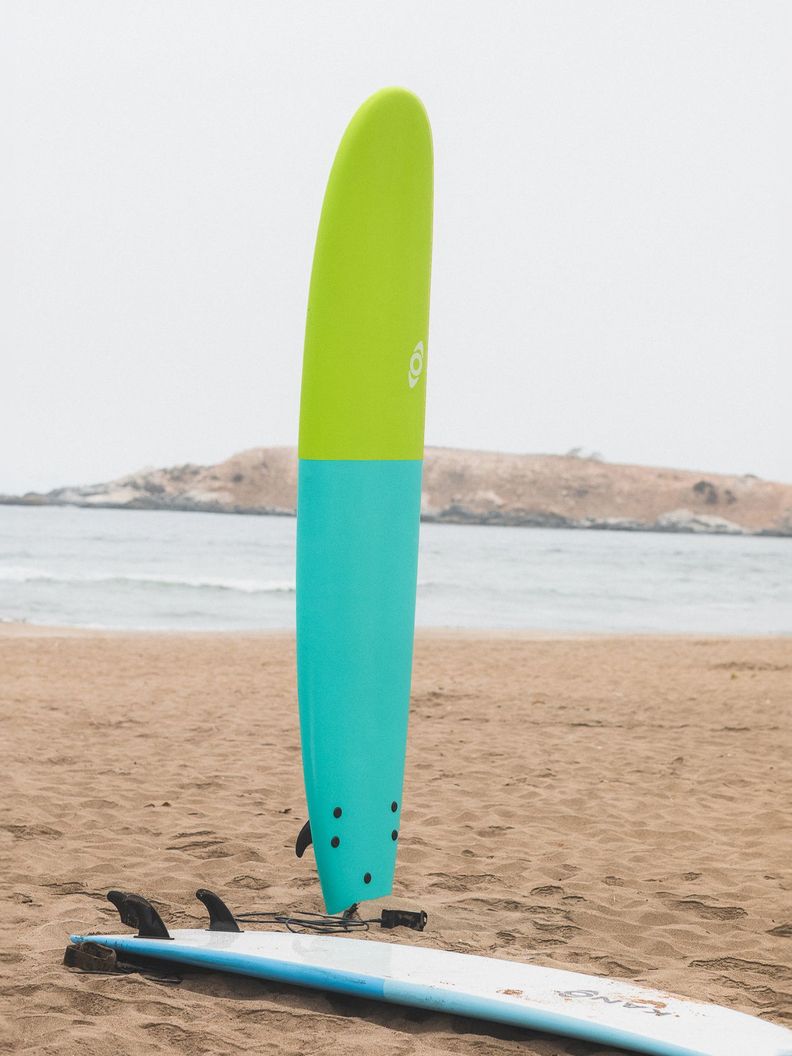 Softboard Kano / Tabla De Surf / 9 Pies + Leash Y Quillas-4
