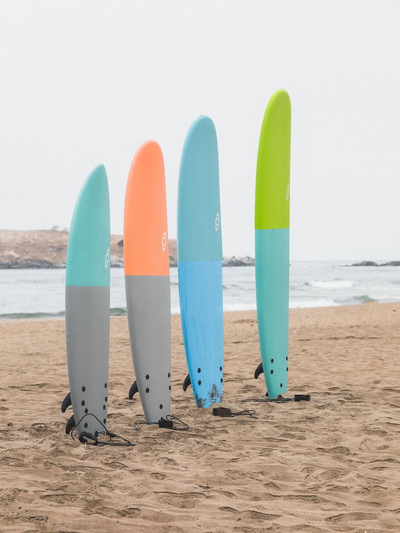 Softboard Kano / Tabla De Surf / 9 Pies + Leash Y Quillas-6
