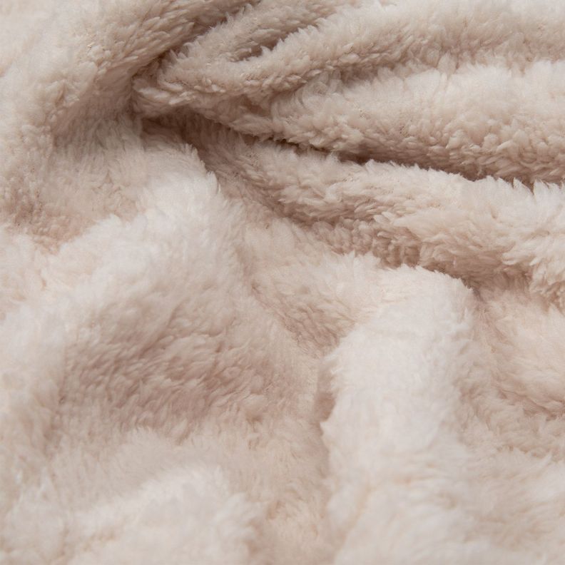 Manta Sherpa Jacquard Crema King / Frazada Crema Relan-3