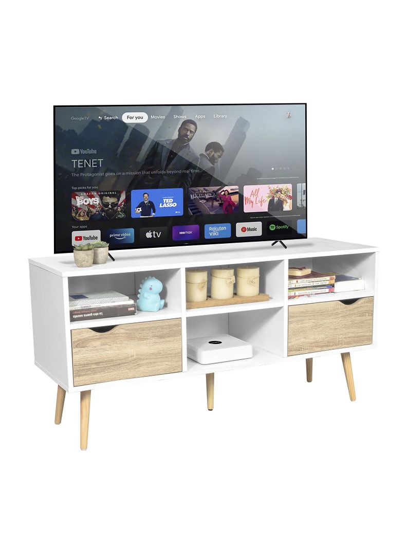 Rack de TV Top Living Bolonia con Cajones 117cm Nórdico-4