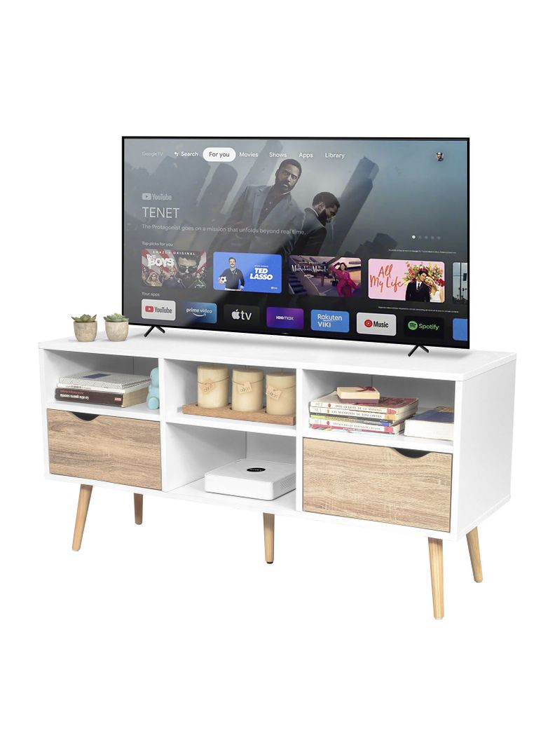 Rack de TV Top Living Bolonia con Cajones 117cm Nórdico-6