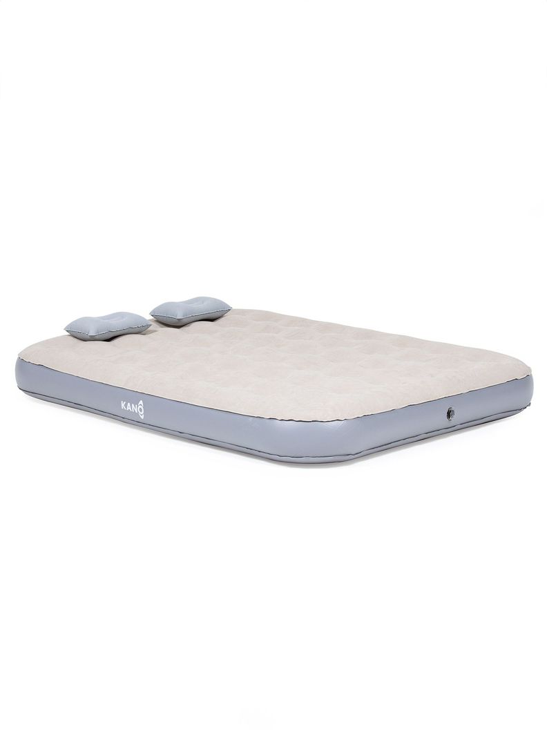 Colchón Inflable de 2 Plazas Kano con 2 Almohadas Camping-0