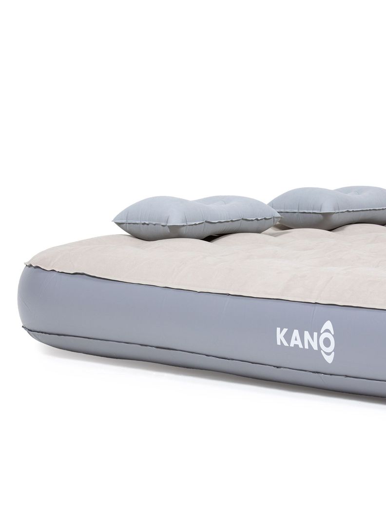 Colchón Inflable de 2 Plazas Kano con 2 Almohadas Camping-6