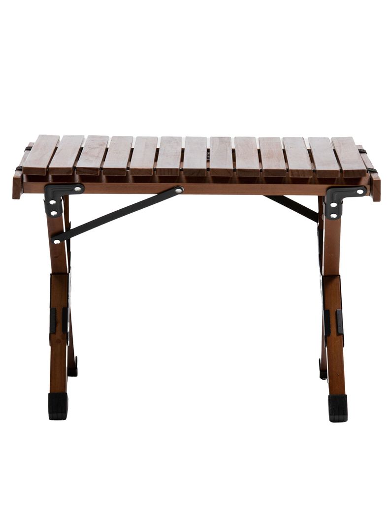 Mesa Plegable de Madera Oscura Para Camping Natural Kano-0