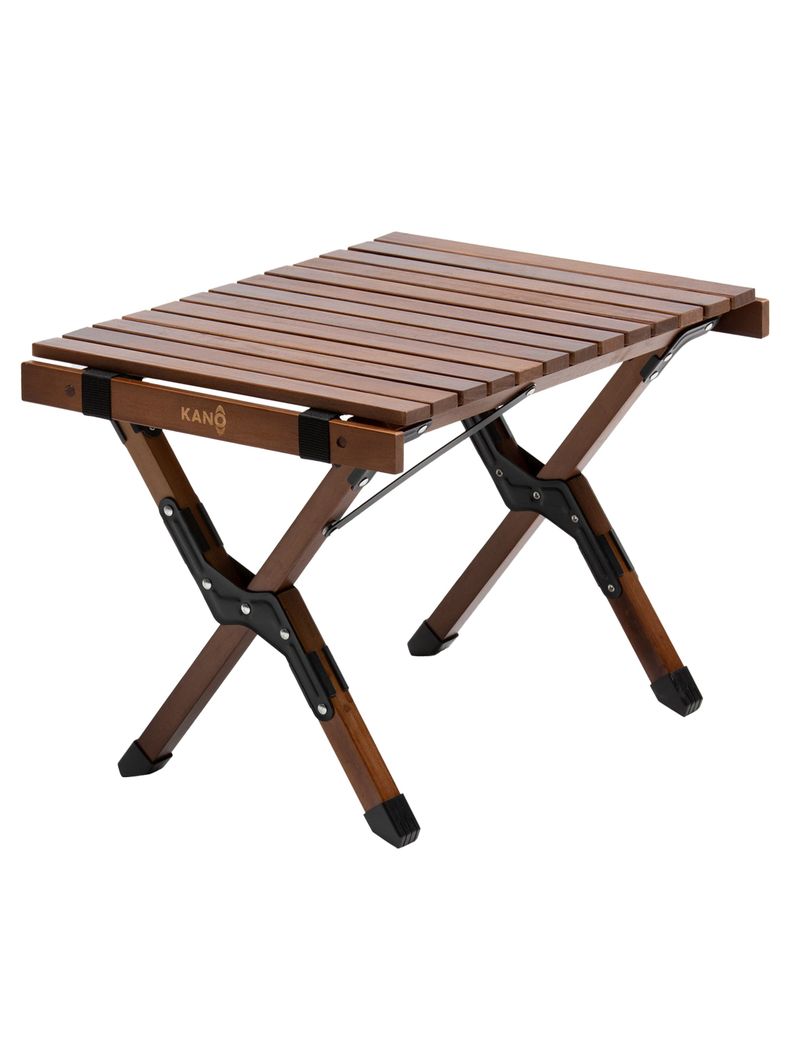 Mesa Plegable de Madera Oscura Para Camping Natural Kano-1