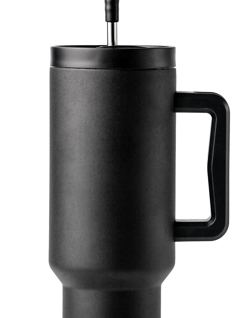 Mug Vaso Térmico Quencher 1,2lts con Bombilla Negro-8