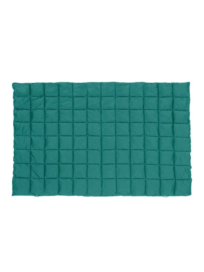 Manta Térmica Camping Kano con Botones Tipo Poncho Verde-5