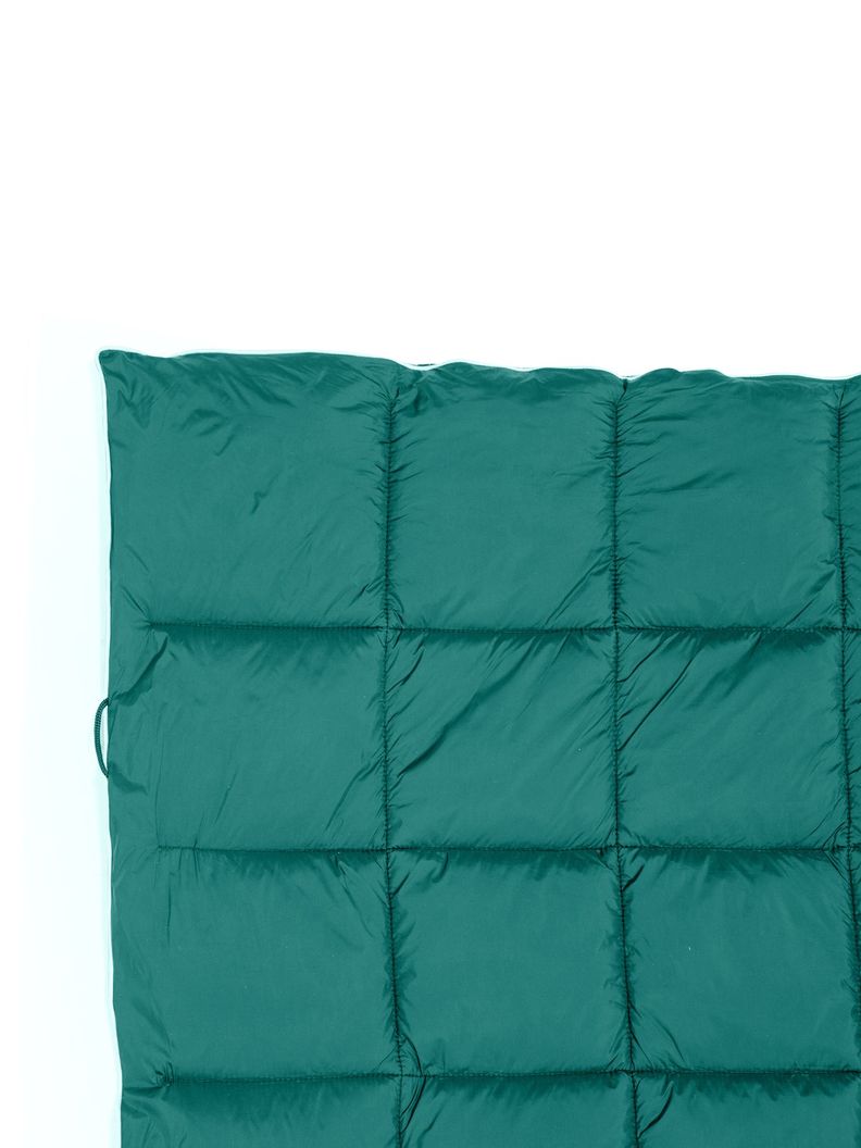 Manta Térmica Camping Kano con Botones Tipo Poncho Verde-6