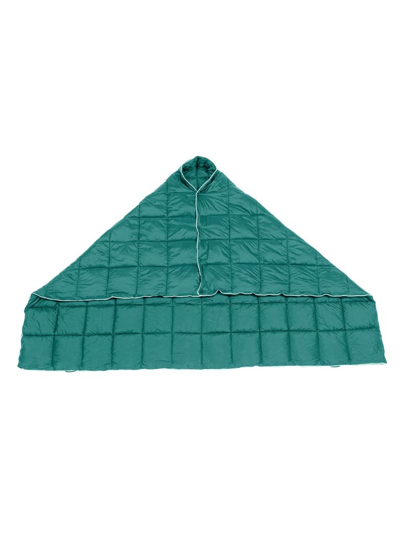 Manta Térmica Camping Kano con Botones Tipo Poncho Verde-8