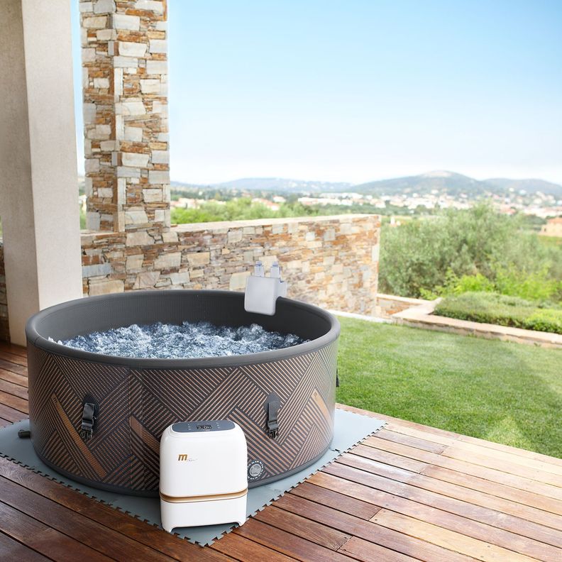 Set 2 Posa Vasos y Apoya Cabezas para Hot Tub Mono-3