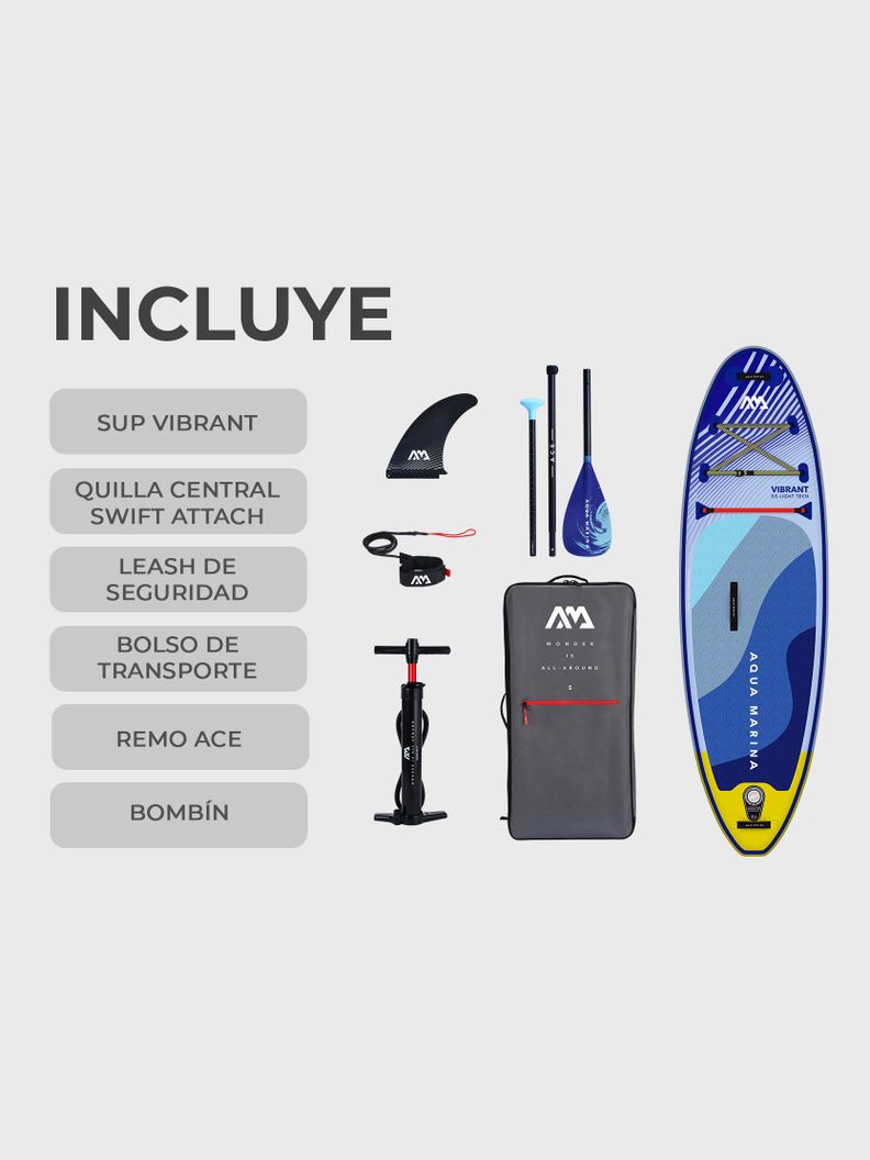 Stand Up Paddle Para Niños Aqua Marina Vibrant SUP Inflable-7