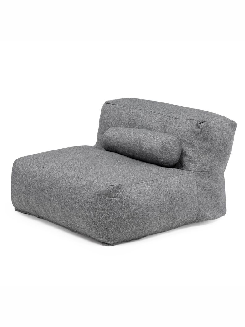Sillón Pouf Seccional Gris / Pouf Sala de Estar Relan-7