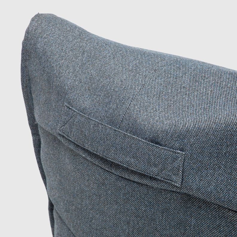 Sillón Pouf / Puff Gris Con Respaldo Relan-5