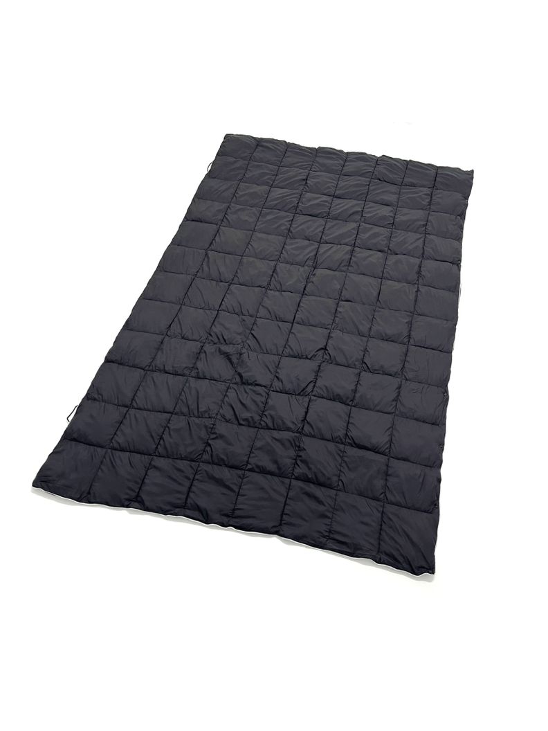 Manta Térmica Camping Kano con Botones Tipo Poncho Negro-0