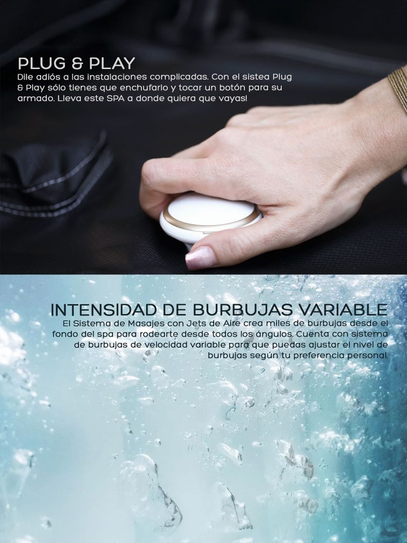 Hot Tub Inflable MSpa Camaro Premium SPA Para 6 Personas-5