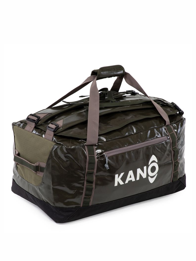 Bolso Mochila Impermeable Verde Kano Outdoor 60L Plegable-0