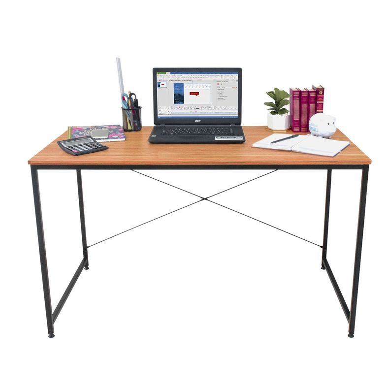 Escritorio Estilo Industrial Relan Desk 3 Negro y Madera-5
