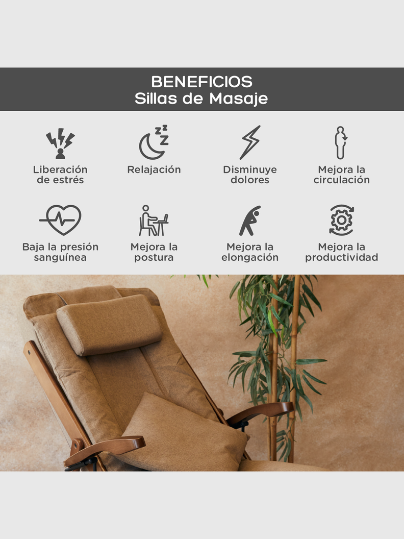 Silla Masajeadora Mecedora de Madera D-1550C Relan-7