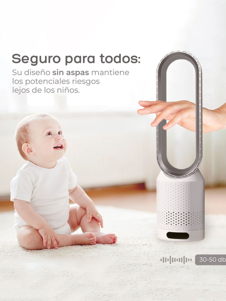Ventilador Silencioso Sin Aspas Digital Relan Ventix-5