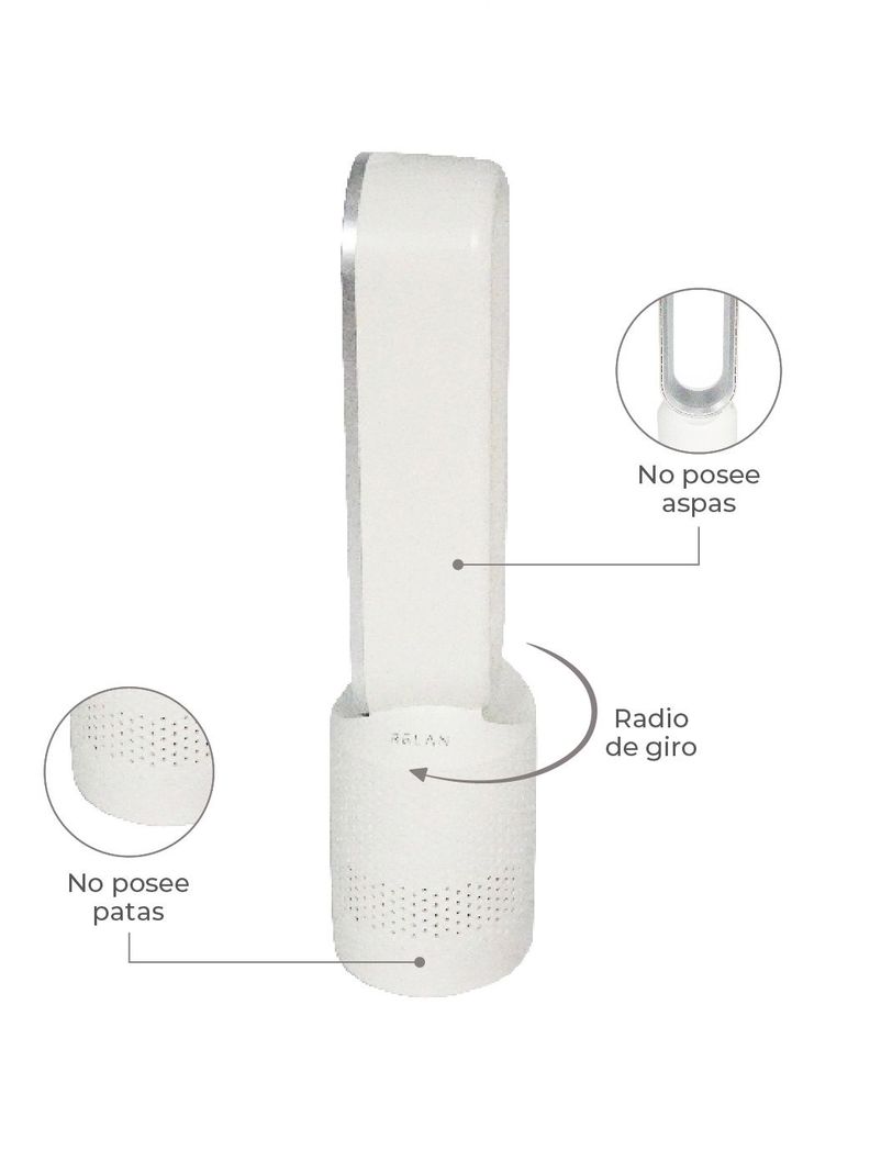 Ventilador Silencioso Sin Aspas Digital Relan Ventix-3