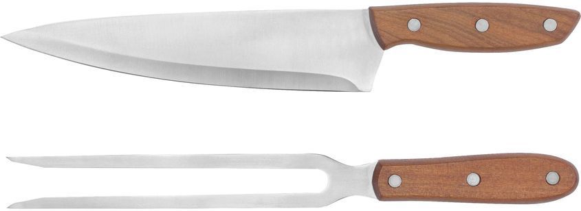 Set de Asado y BBQ "BLADEBIRD" cuchillo y tenedor.-0