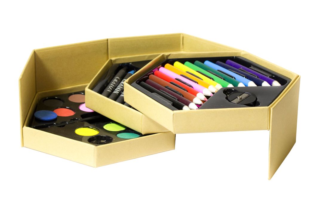 Set de lápices de colores y acuarela-1
