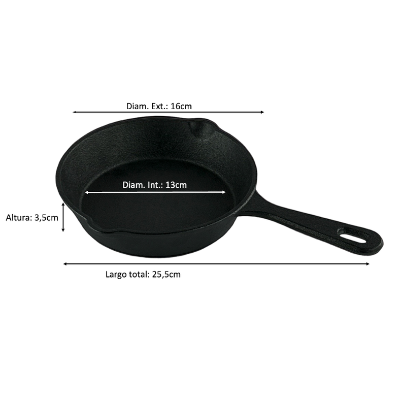 SARTÉN FIERRO FUNDIDO DIÁMETRO 16cm-3