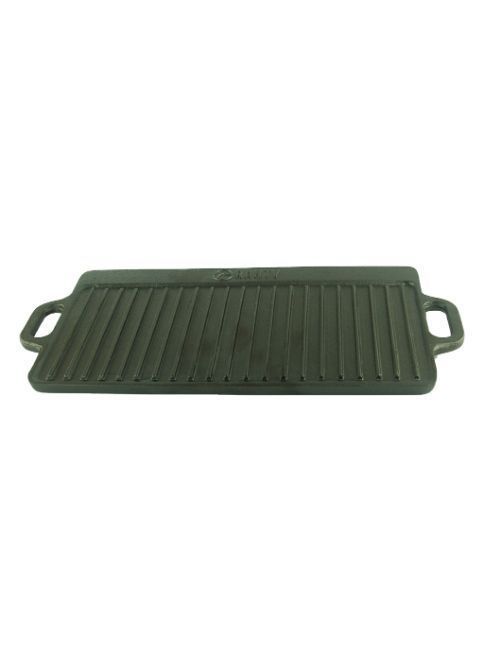 PLANCHA REVERSIBLE, FIERRO FUNDIDO (50x24cm) Negro Mate 0