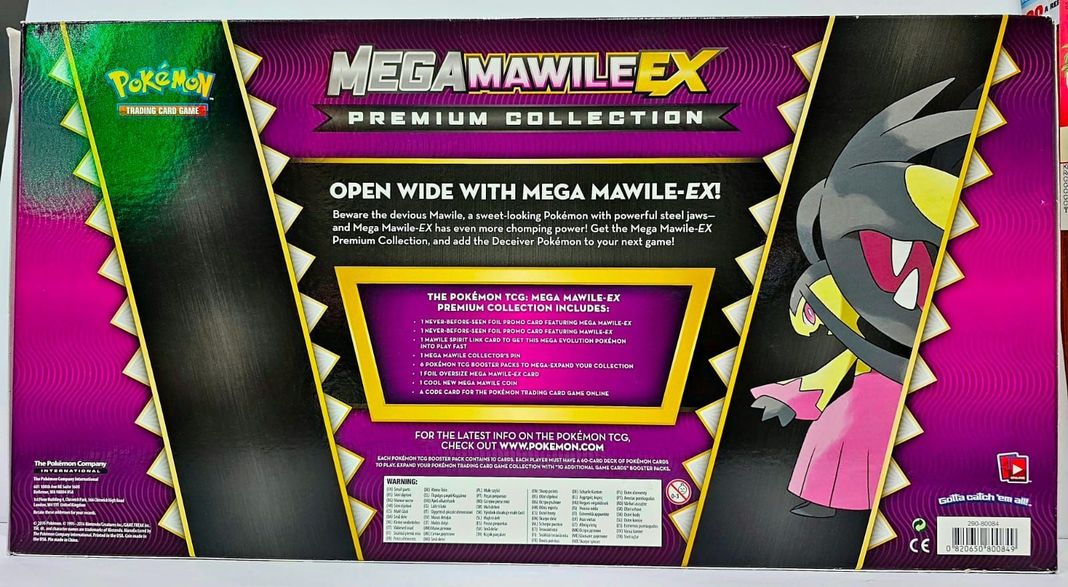 Pokemon Cartas Mega Mawile Premium Collection Box-2