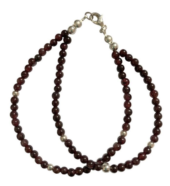 Pulsera de plata 925 y Granates-0