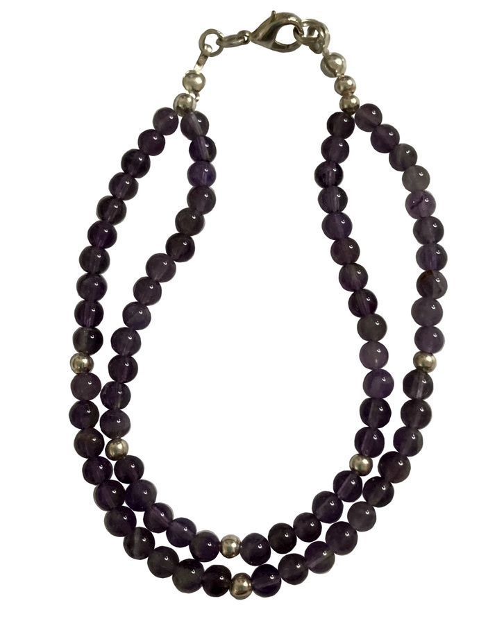 Pulsera de plata 925 y Granates-1