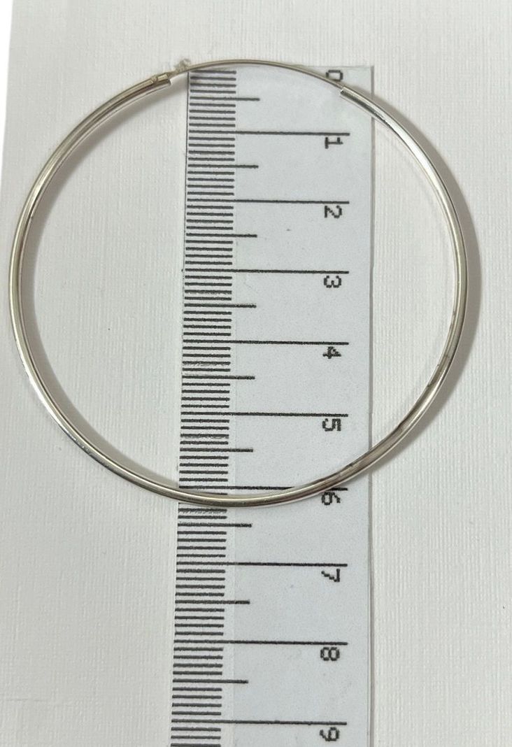 Aros plata 925 tipo argolla liviano-2