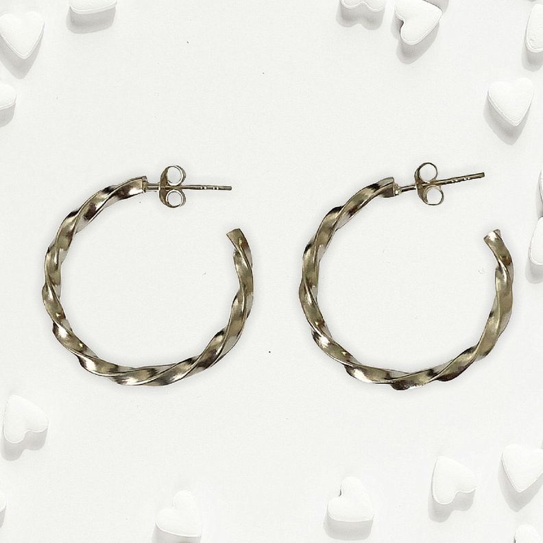 Aros argolla plata 925-1
