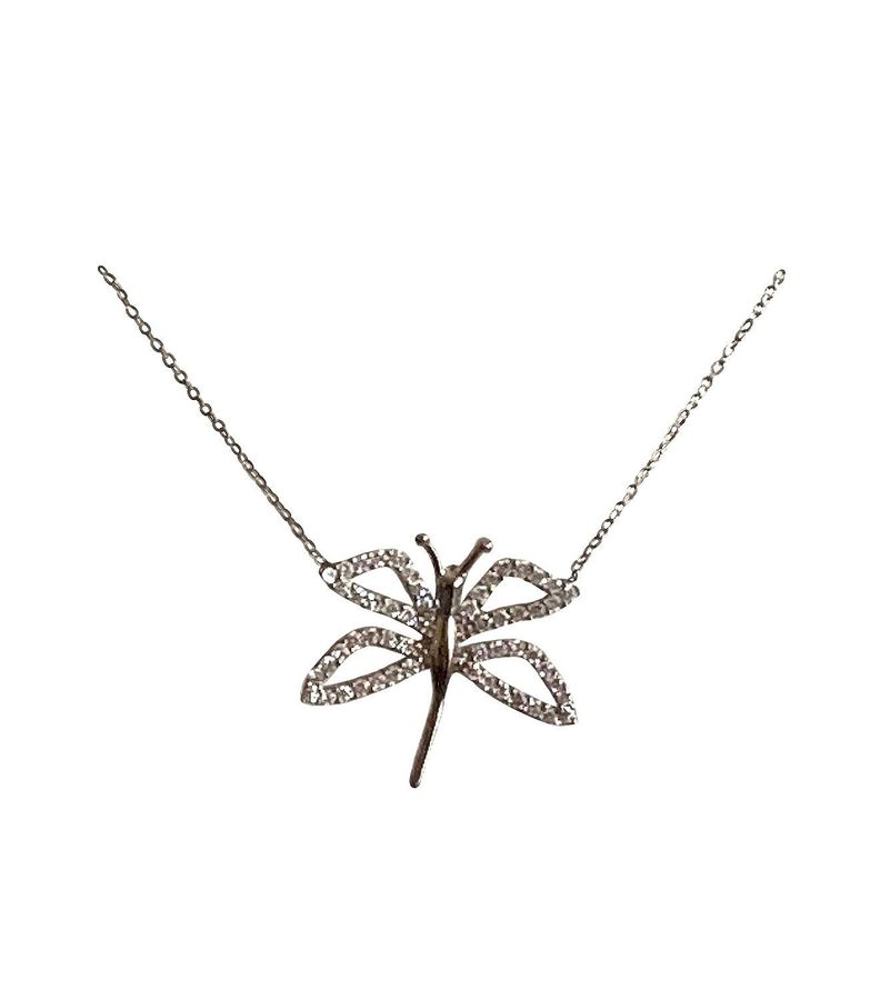 Collar tipo gargantilla de plata de 925-0