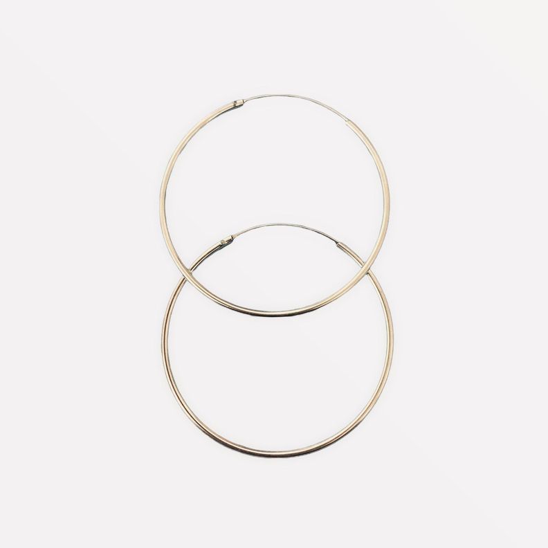 Aros argolla de plata 925-0