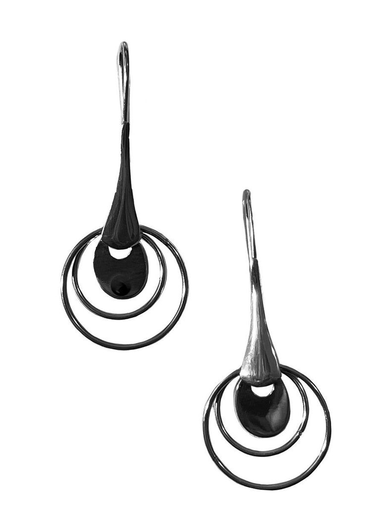 Aros plata 925 colgantes largos-0