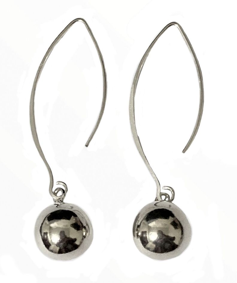 Aros de plata de 925 colgantes-0