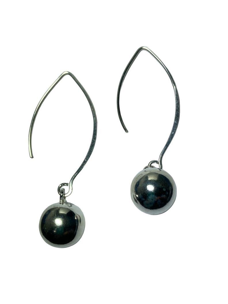 Aros de plata de 925 colgantes-1