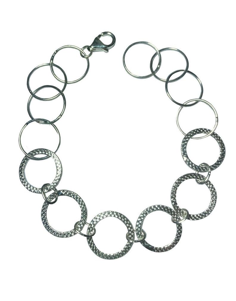 Pulsera de plata 925 circulos-0