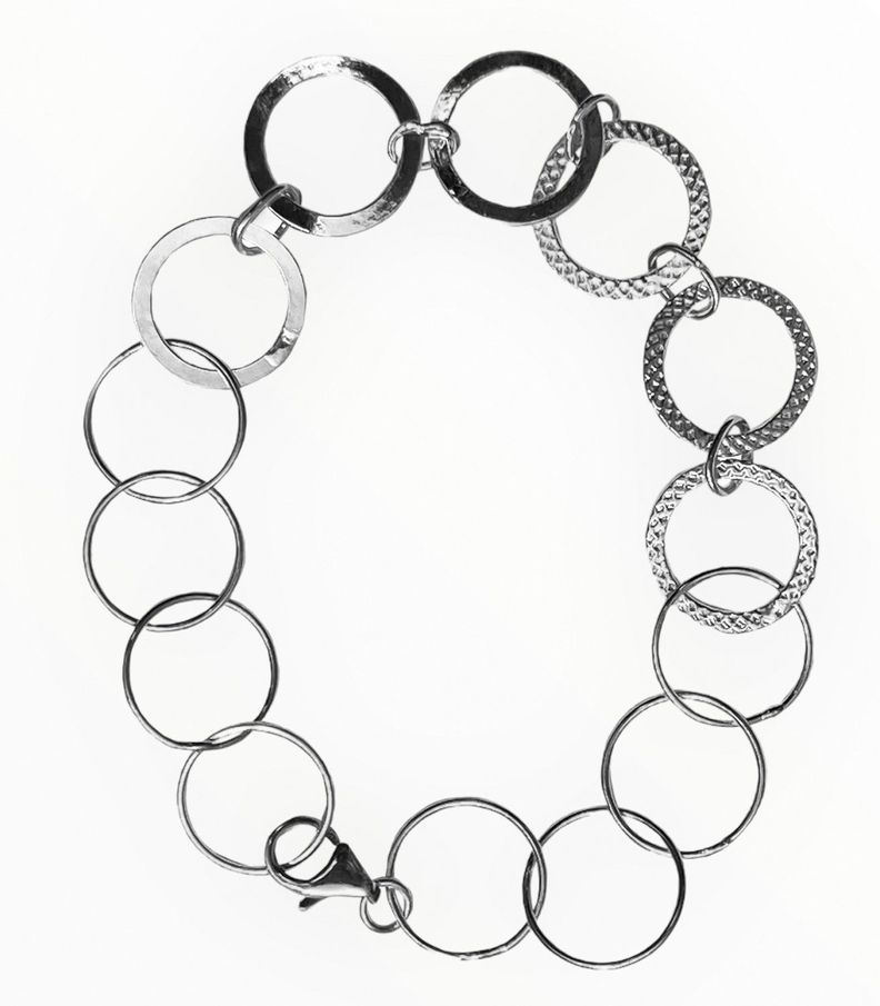 Pulsera de plata 925 circulos-2