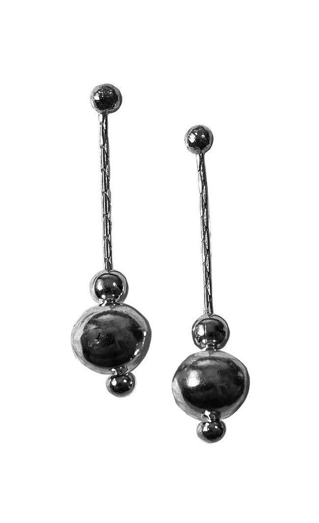 Aros plata 925 colgantes lineales-0