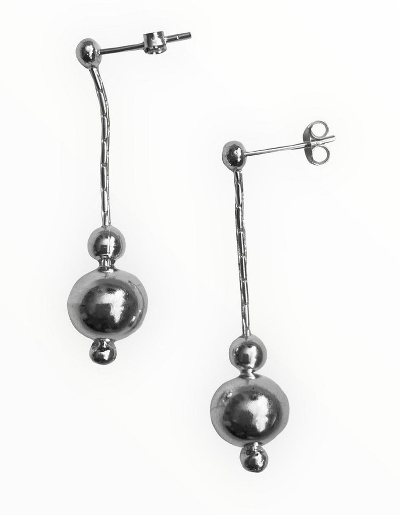 Aros plata 925 colgantes lineales-1