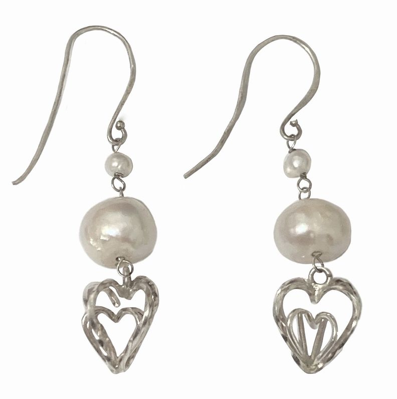 Aros plata 925 y perlas  tai-0