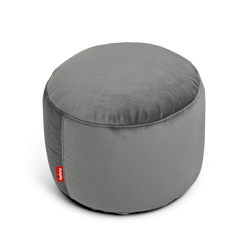 Pouf Point Velvet Taupe-0