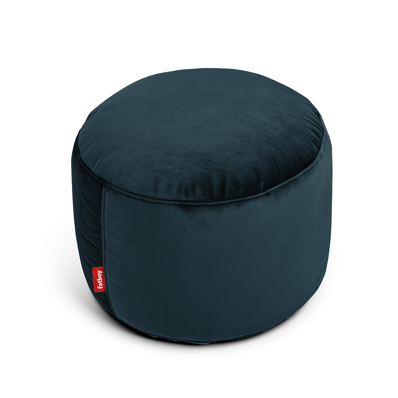 Pouf Point Velvet Petrol-0