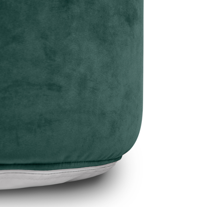 Pouf Point Velvet Petrol-1