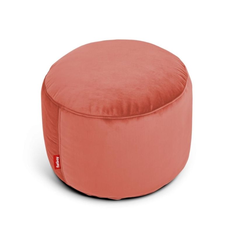Pouf Point Velvet Rhubarb-0